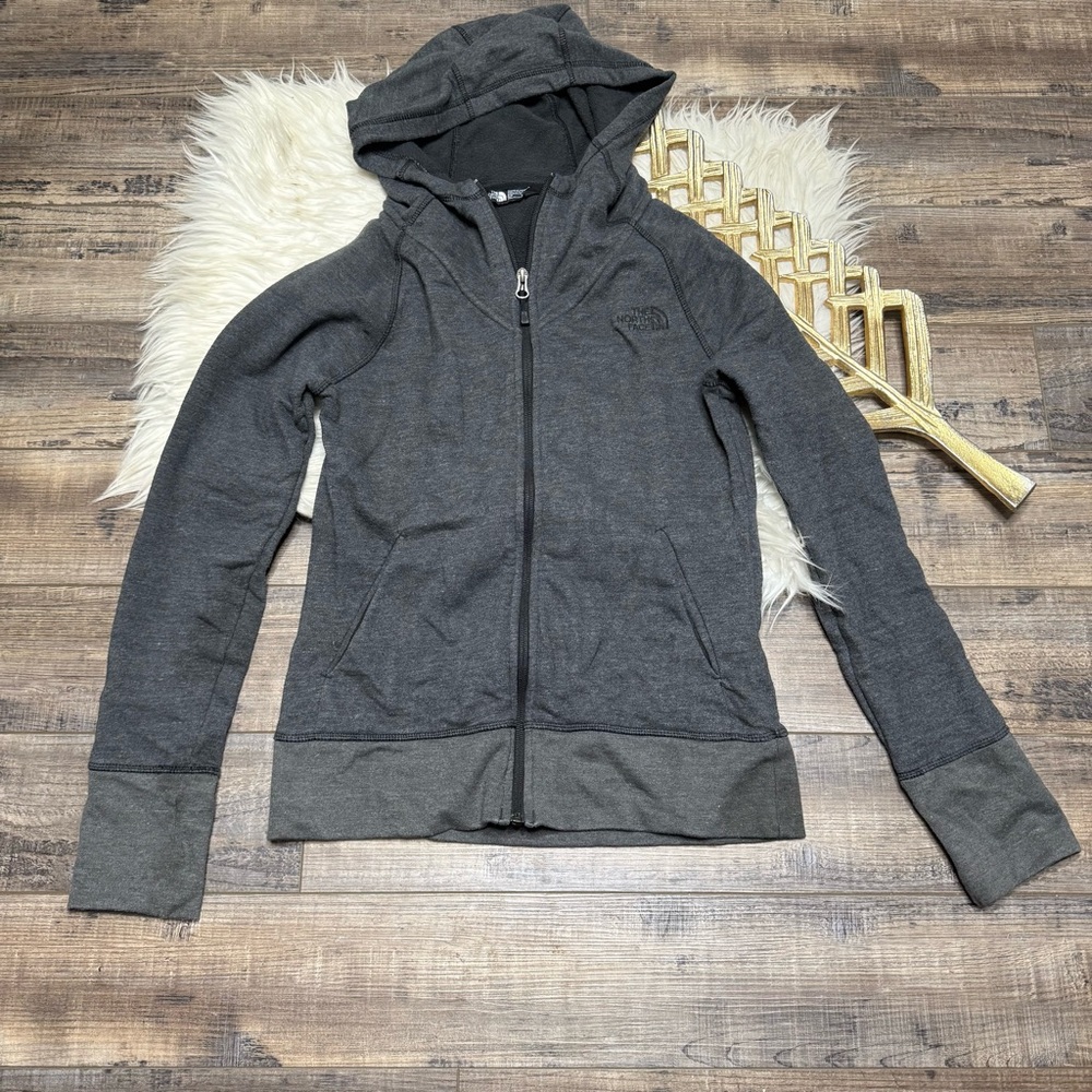 The North Face Women's Gray Zip-Up Hoodie